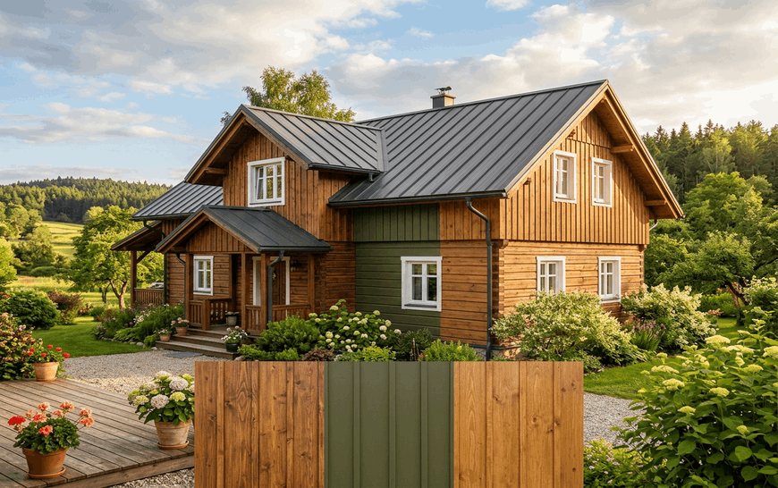 Чем покрасить деревянный дом снаружи: краска, лазурь или масло